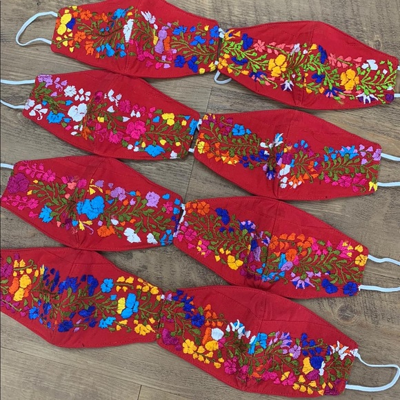 Mexican Handmade Embroidered Face Mask San Antonio - Picture 10 of 16